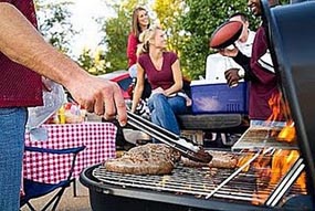 Texas Longhorn Tailgate Party Grilling